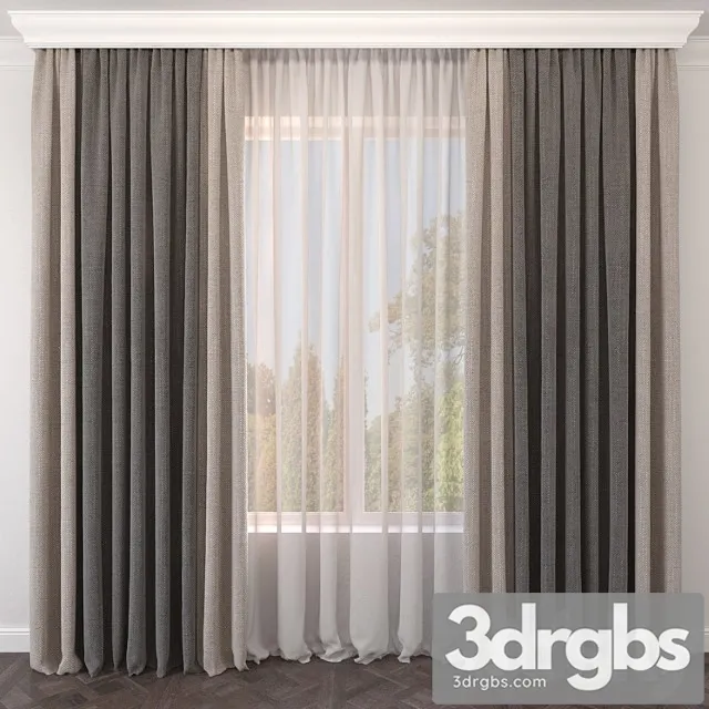 Curtain 146 3D Model Free