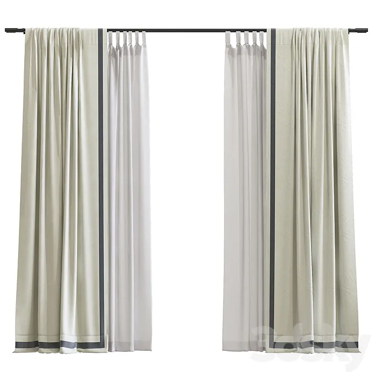 Curtain #152 3D Model Free