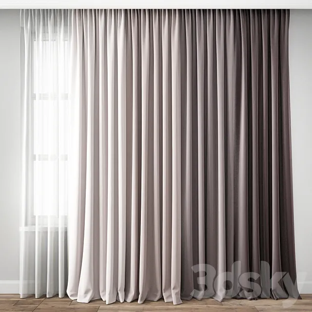 Curtain 153 3D Model