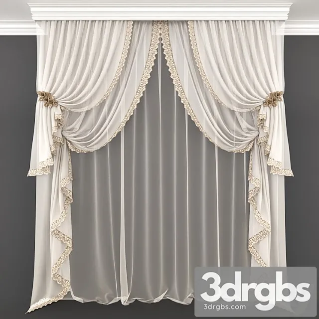 Curtain 16 3D Model Free