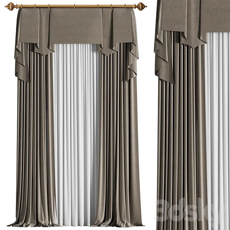 Curtain #17 3D Model Free
