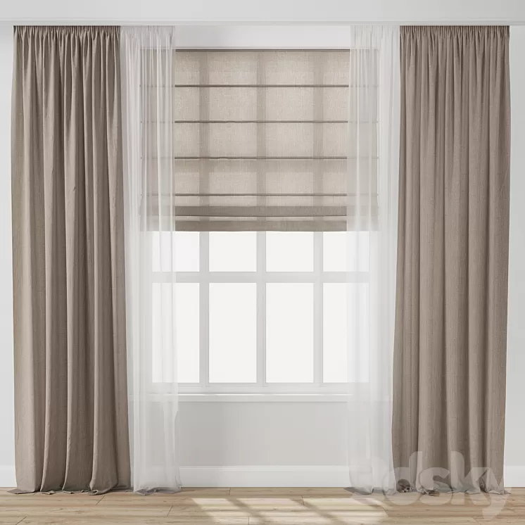 Curtain 172 3D Model Free