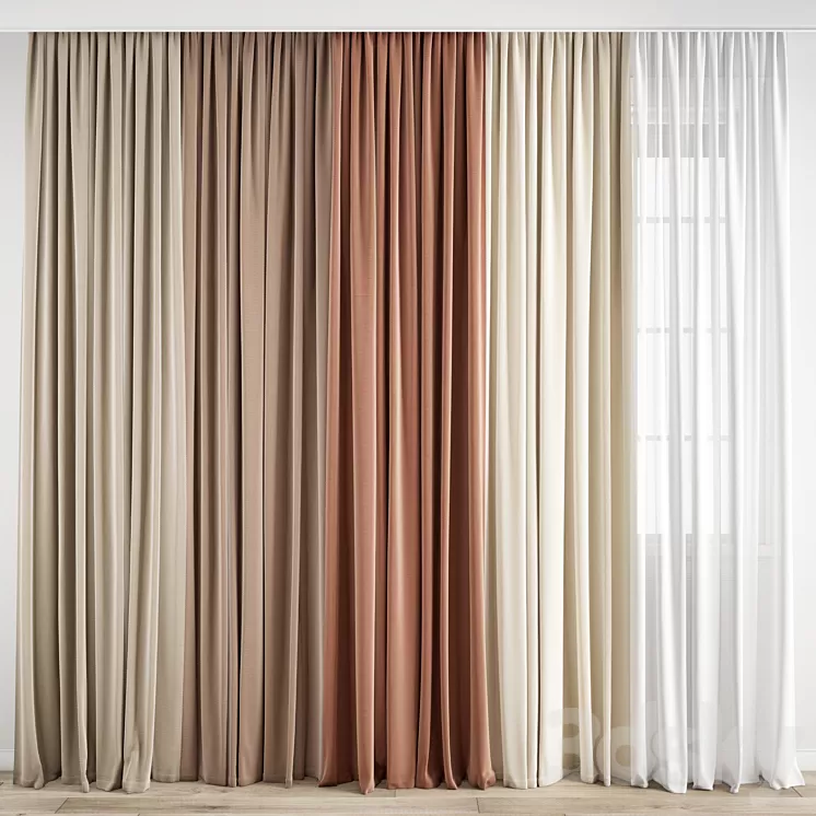 Curtain 184 3D Model