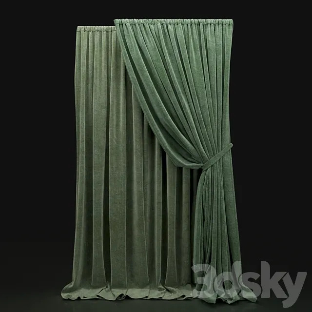Curtain 19 3D Model