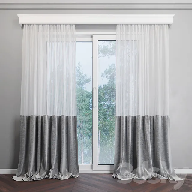 Curtain 2 3D Model