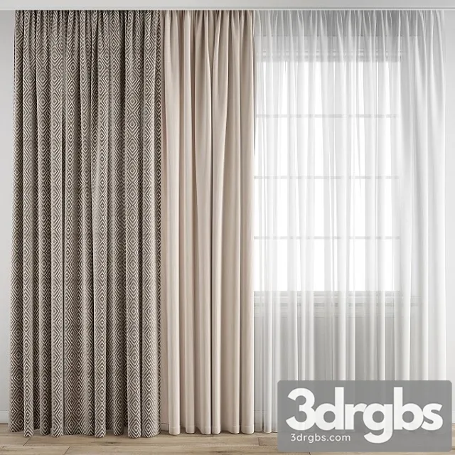 Curtain 200 3D Model Free