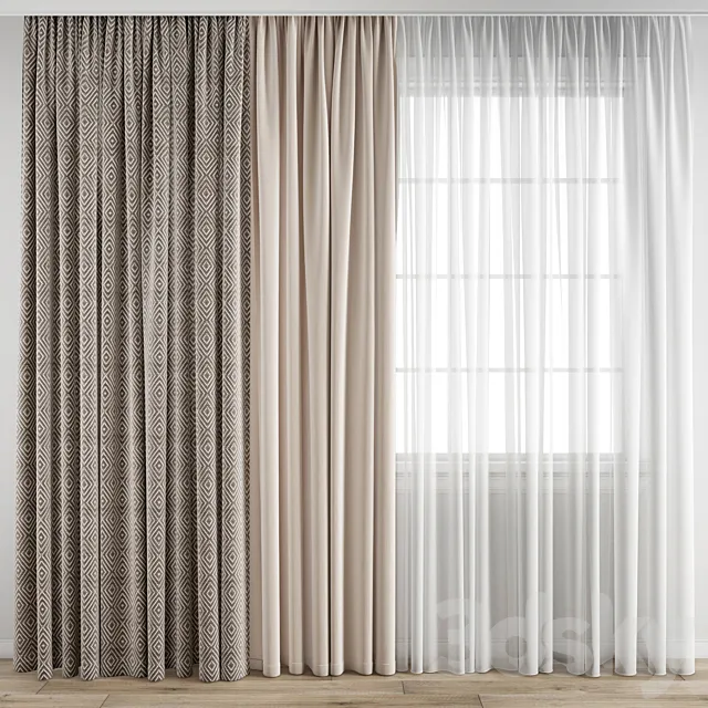 Curtain 200 3D Model
