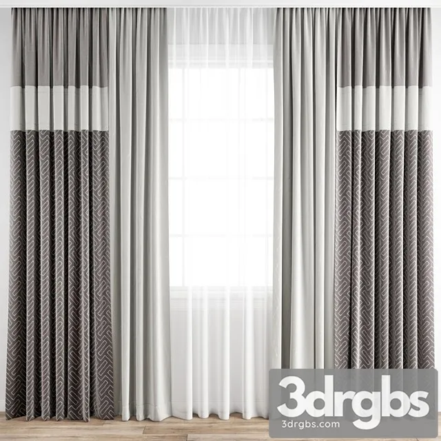 Curtain 207 2 3D Model Free