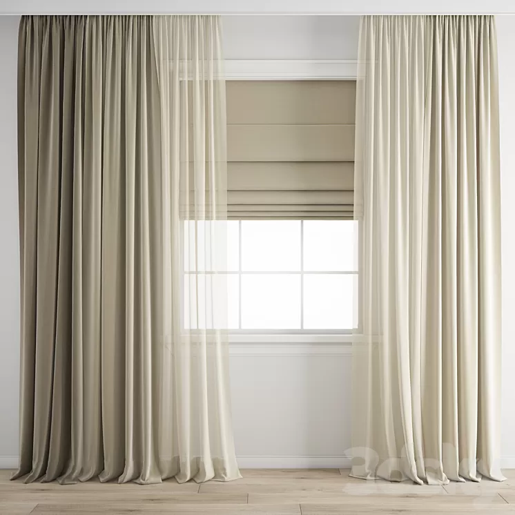 Curtain 216 3D Model