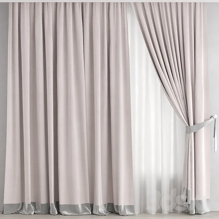 Curtain 219 3D Model Free
