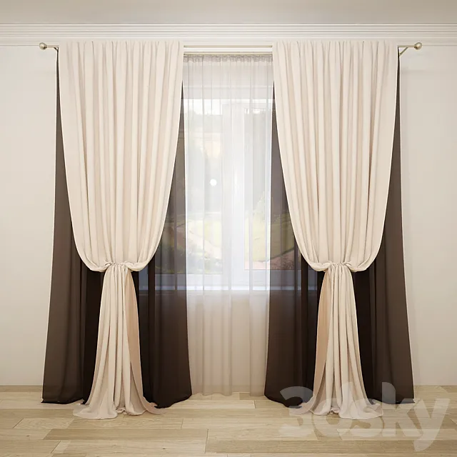 Curtain-22 3D Model