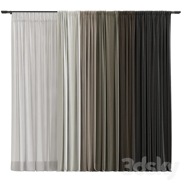 Curtain #232 3D Model Free
