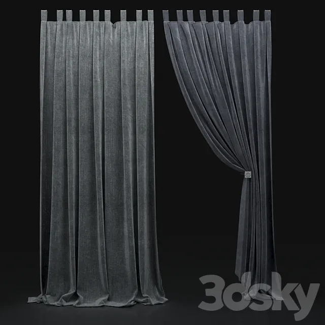 Curtain 244 3D Model
