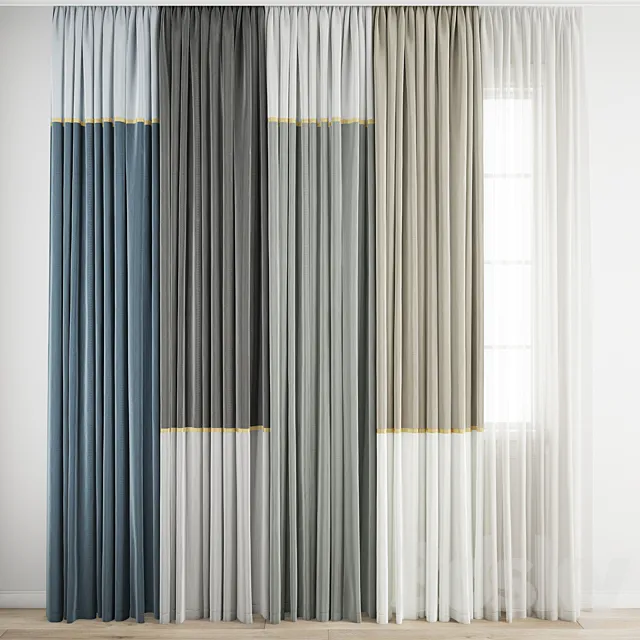 Curtain 244 3D Model