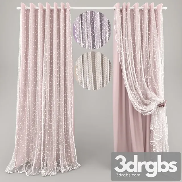Curtain 25_2 3D Model Free