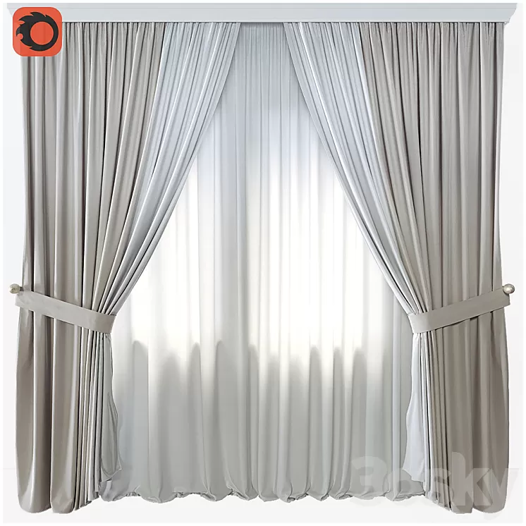 Curtain 28 3D Model