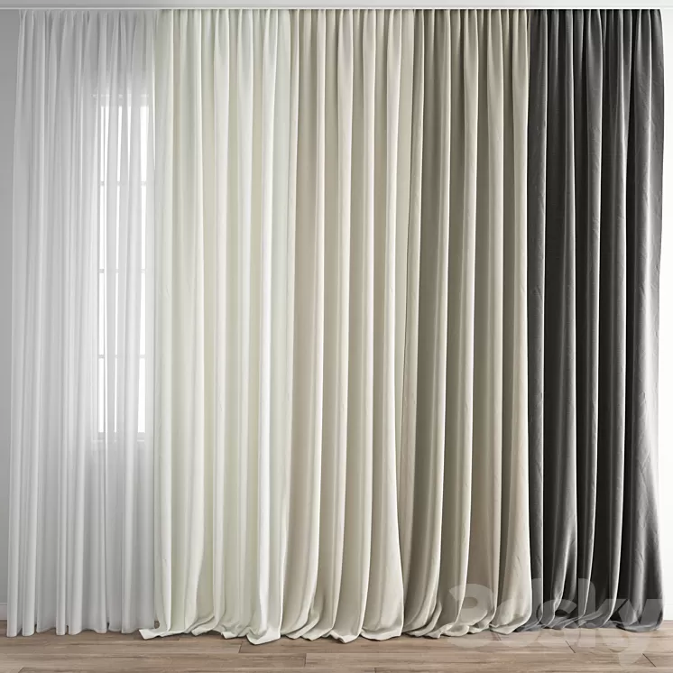 Curtain 284 3D Model