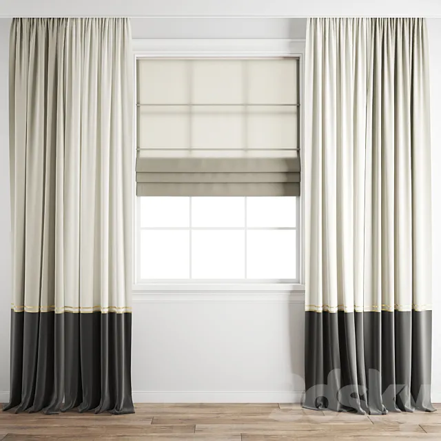 Curtain 302 3D Model