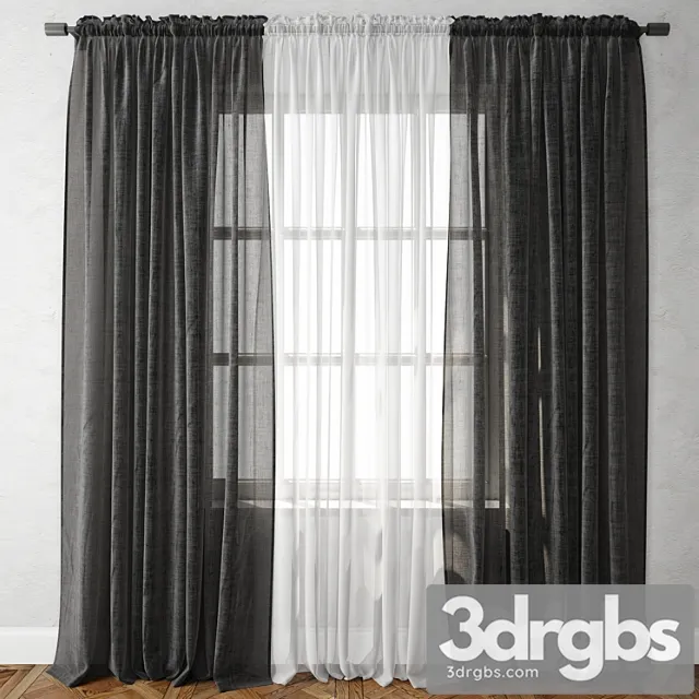 Curtain 32 3D Model Free