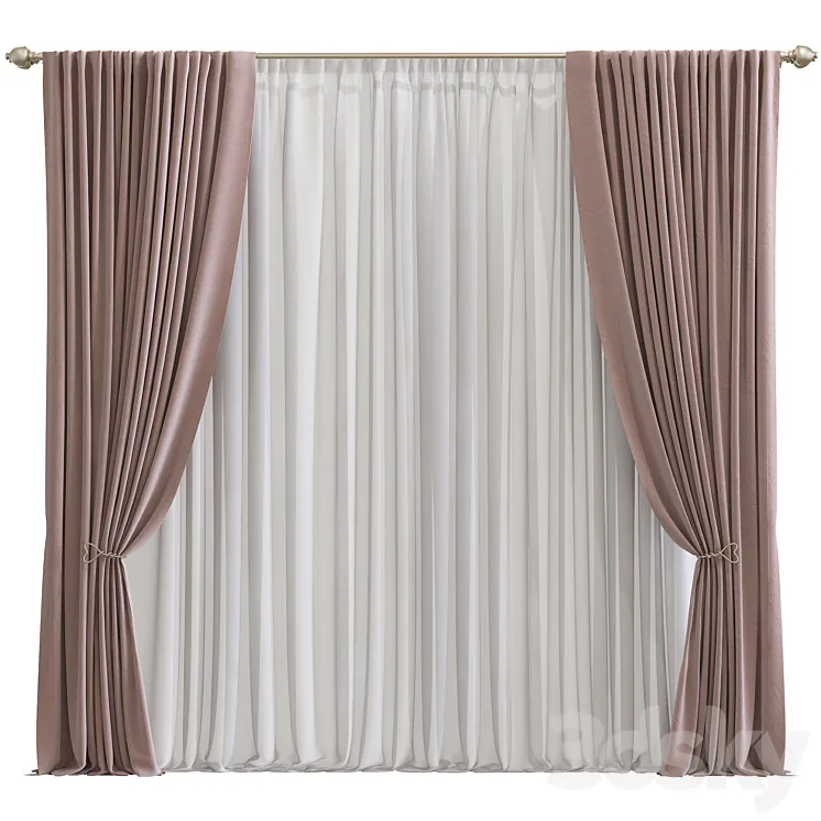 Curtain #324 3D Model Free