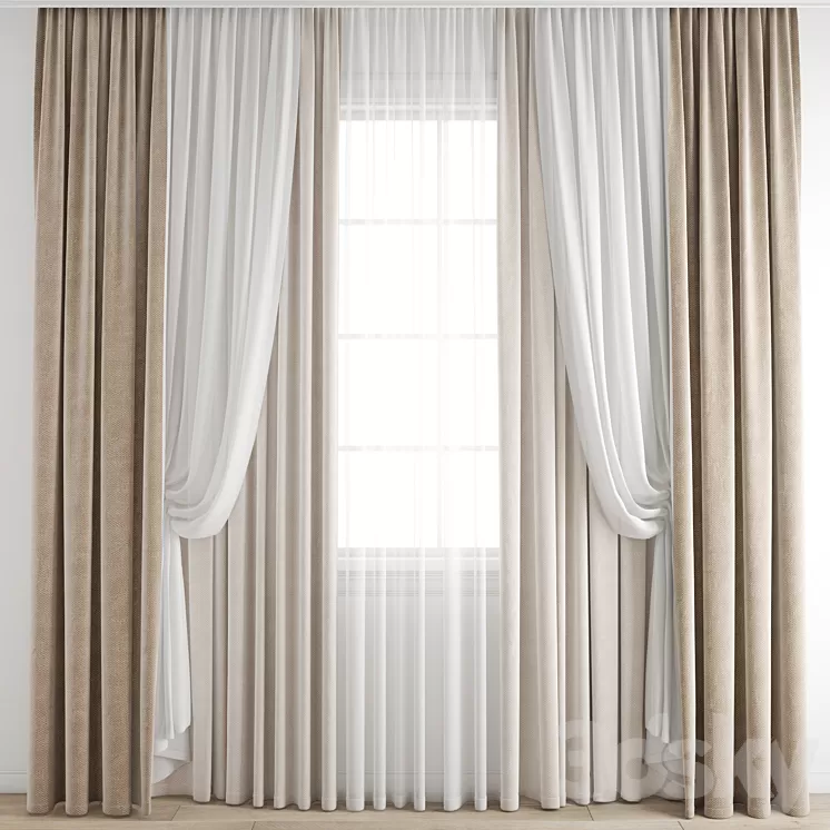 Curtain 329 3D Model