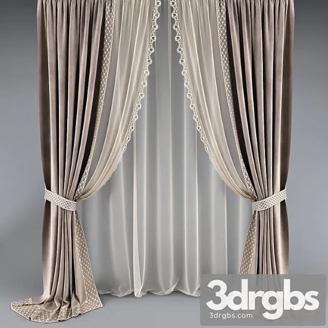 Curtain 33 9 3D Model Free