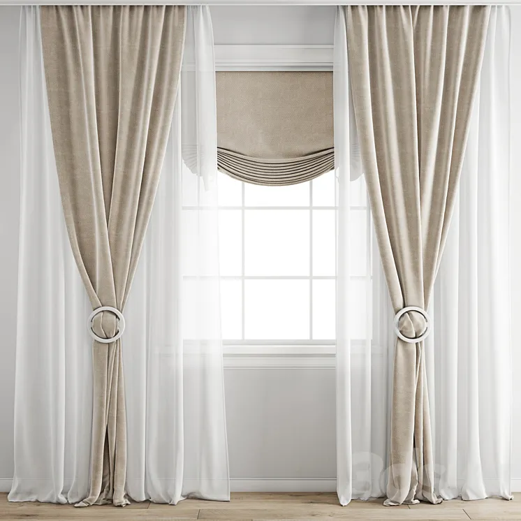 Curtain 343 3D Model Free