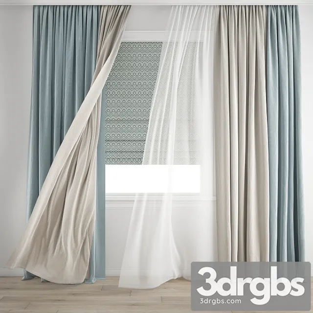 Curtain 346 3D Model Free