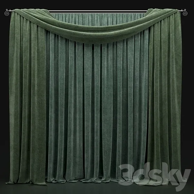 Curtain 363 3D Model
