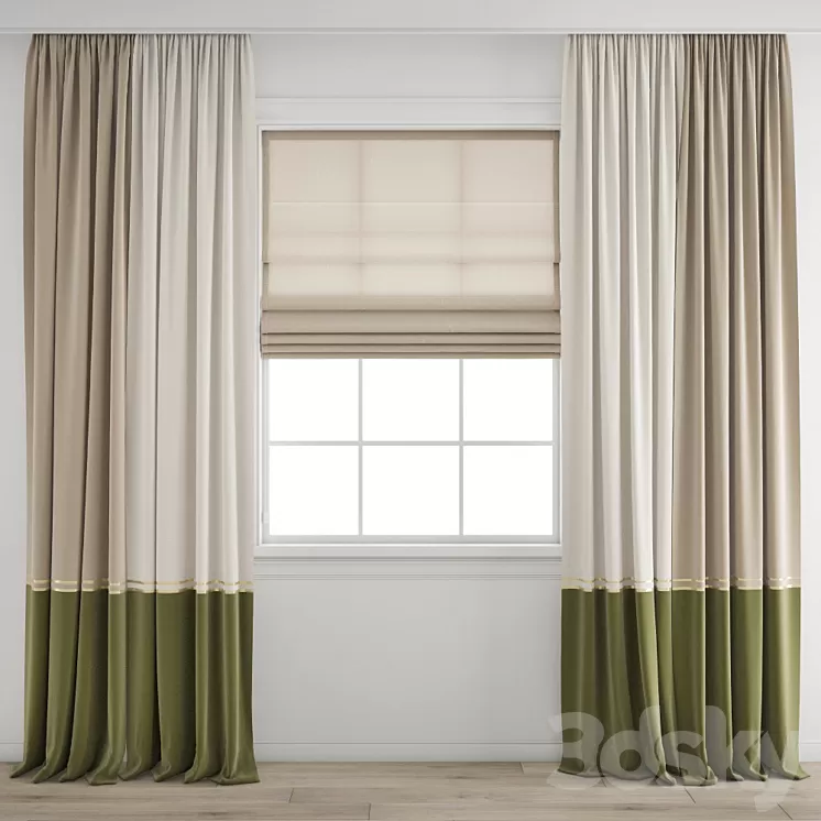 Curtain 370 3D Model