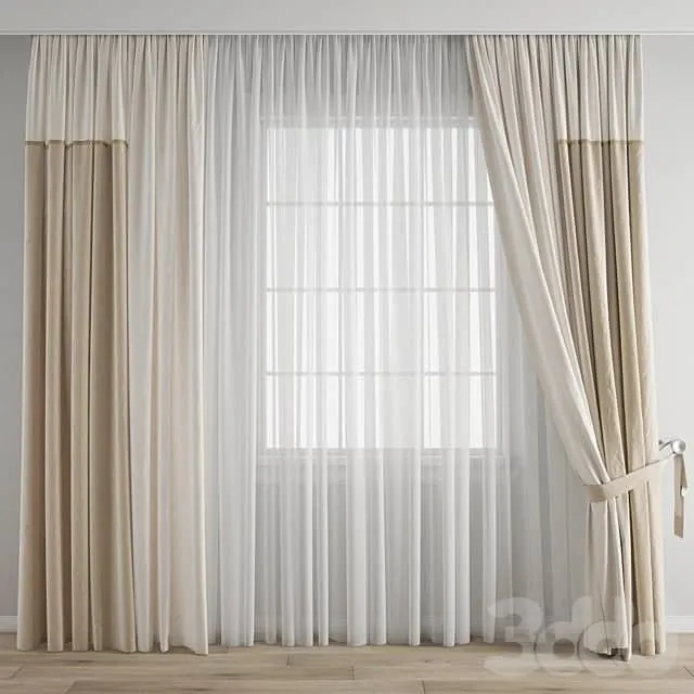 Curtain 371 3D Model
