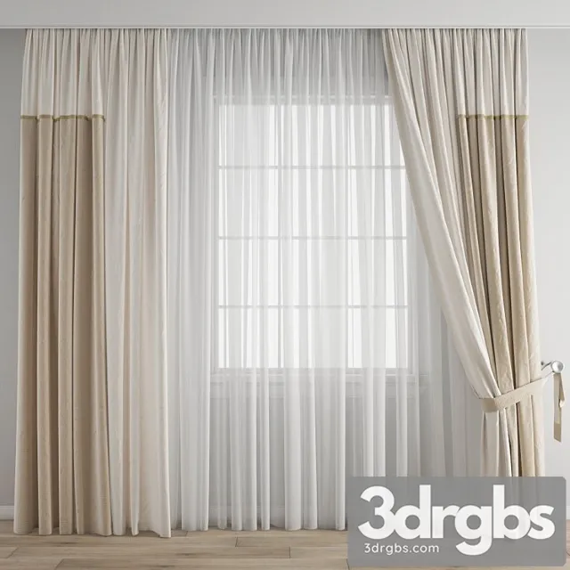 Curtain 371 3D Model Free