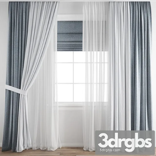 Curtain 373 2 3D Model Free
