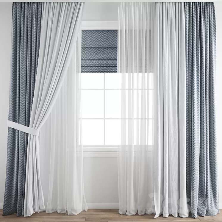 Curtain 373 3D Model