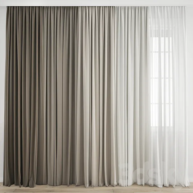 Curtain 375 3D Model