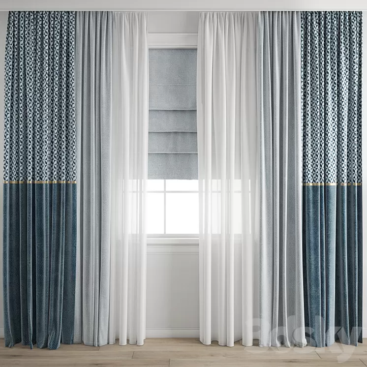 Curtain 384 3D Model