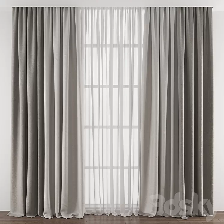 Curtain 384 3D Model