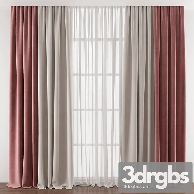 Curtain 386 3D Model Free