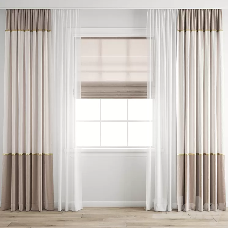 Curtain 389 3D Model