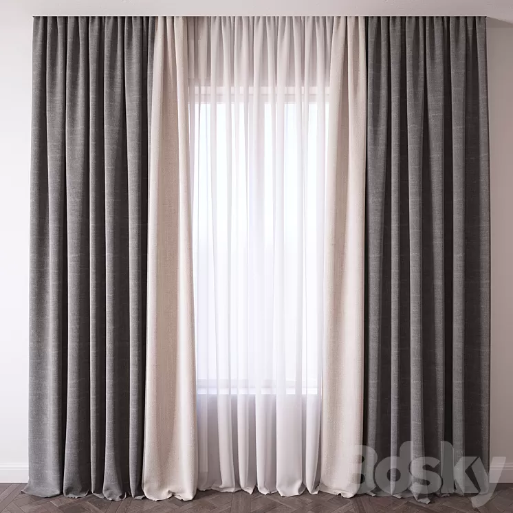 Curtain 3D Model