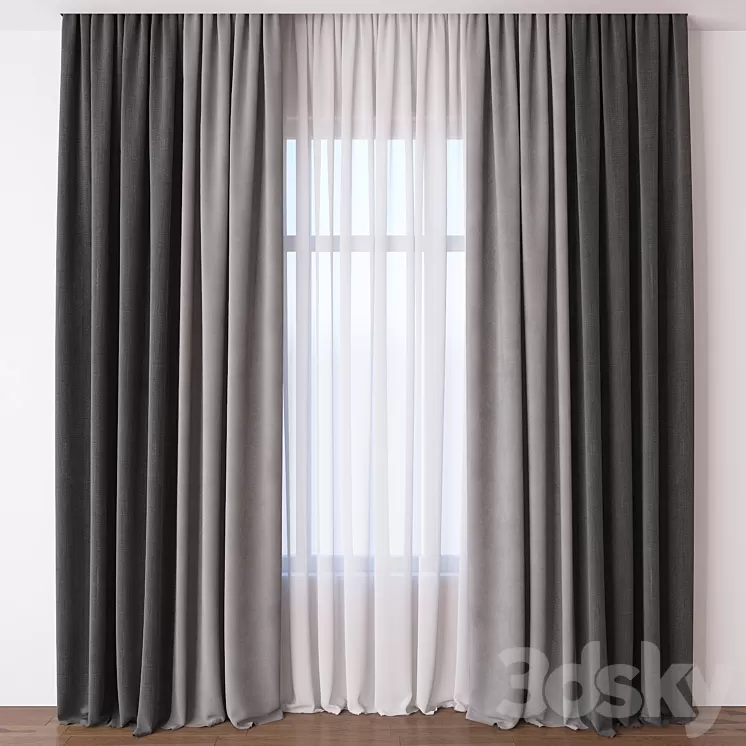Curtain 3D Model