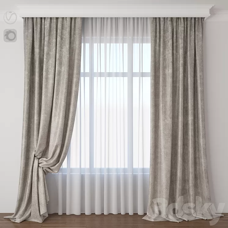 Curtain 3D Model