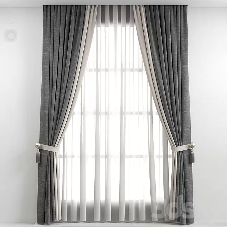Curtain 3D Model