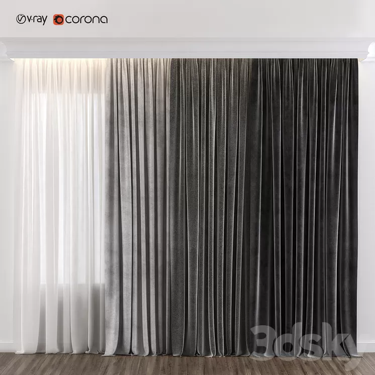 Curtain 3D Model