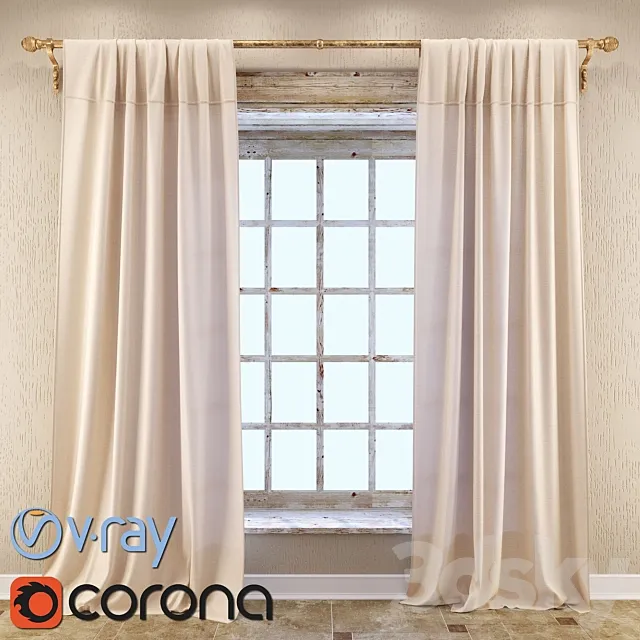 Curtain 3D Model