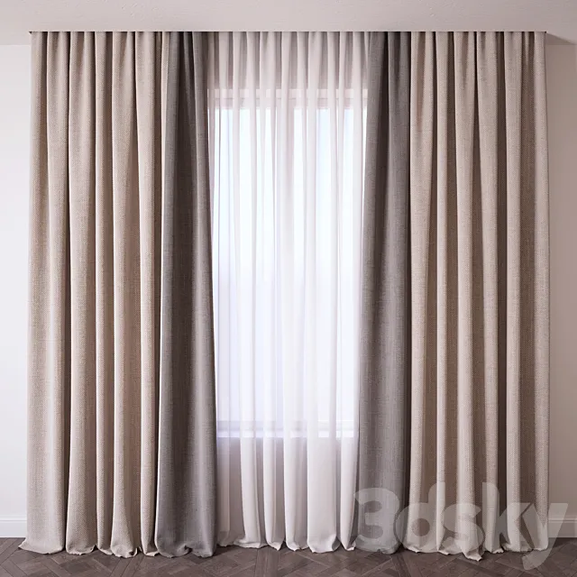 Curtain 3D Model