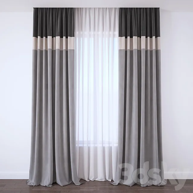 Curtain 3D Model