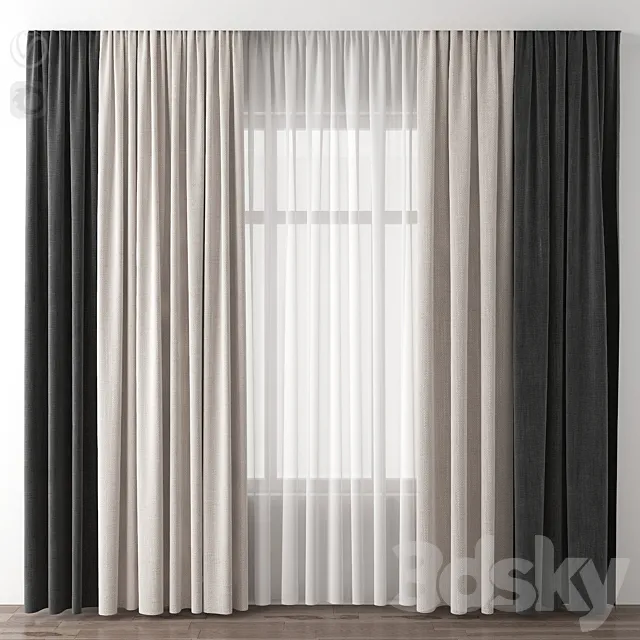 Curtain 3D Model
