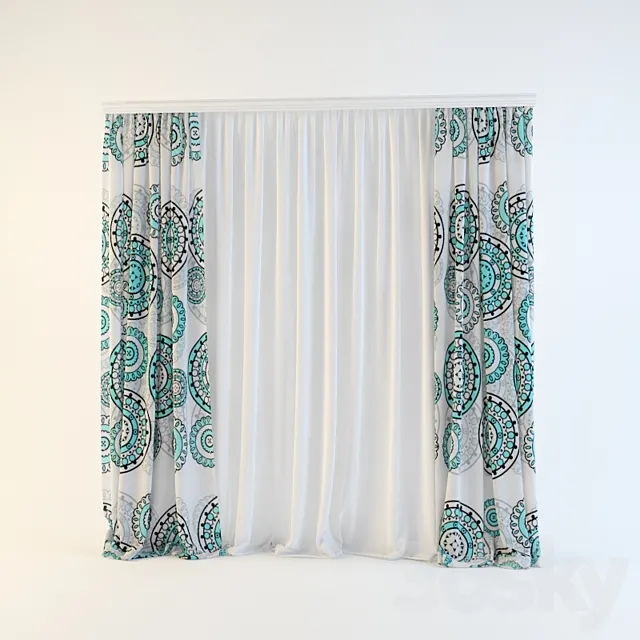 Curtain 3D Model