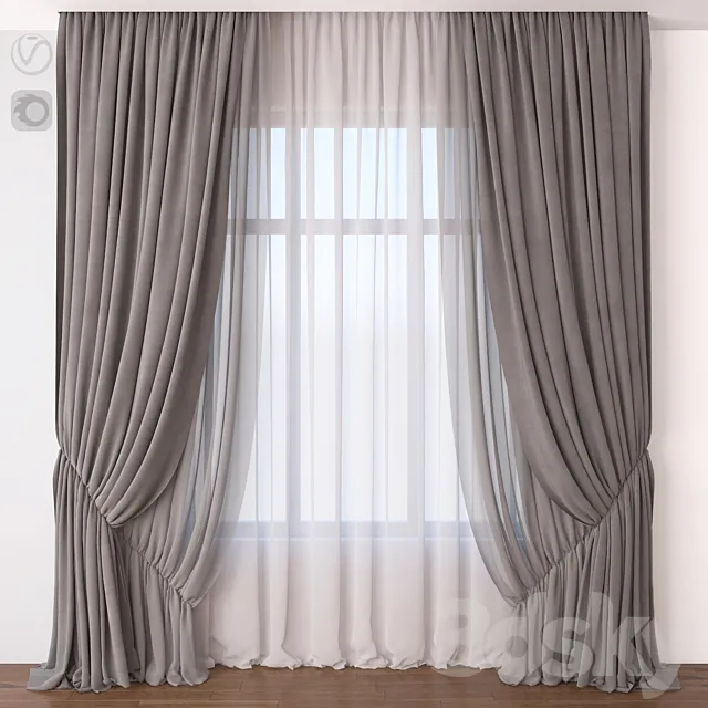 Curtain 3D Model